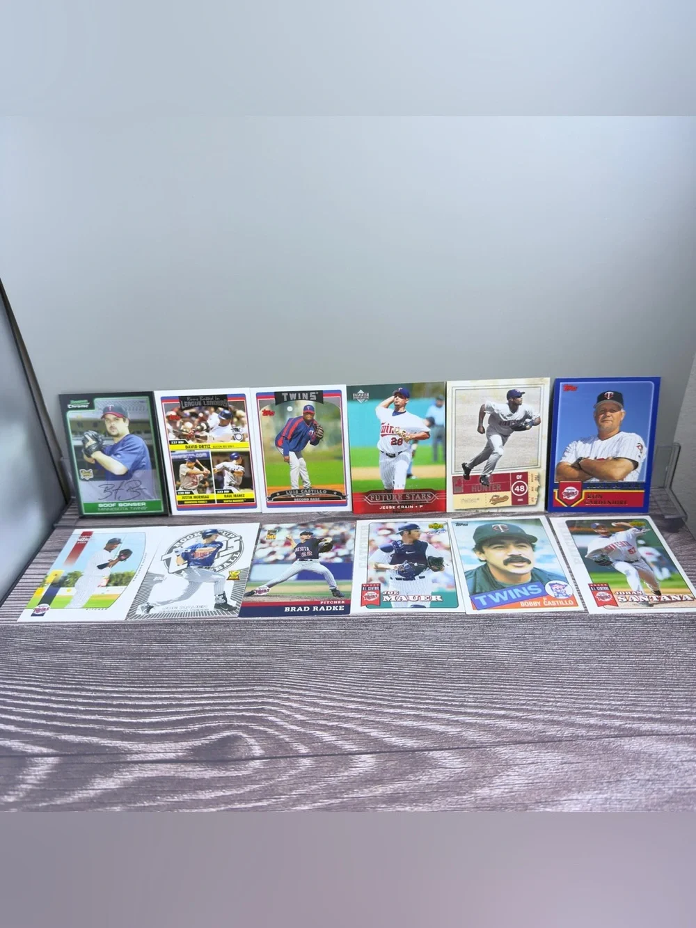 Minnesota Twins Card Lot 12x Mauer Ortiz Radke Chrome Rookie +